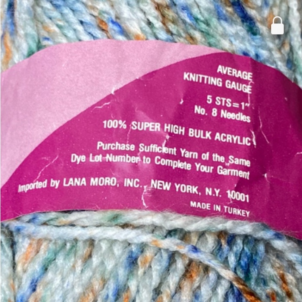 Vintage Lana Moro FIRENZA PRINT bundle of 3 skeins - Picture 6 of 7